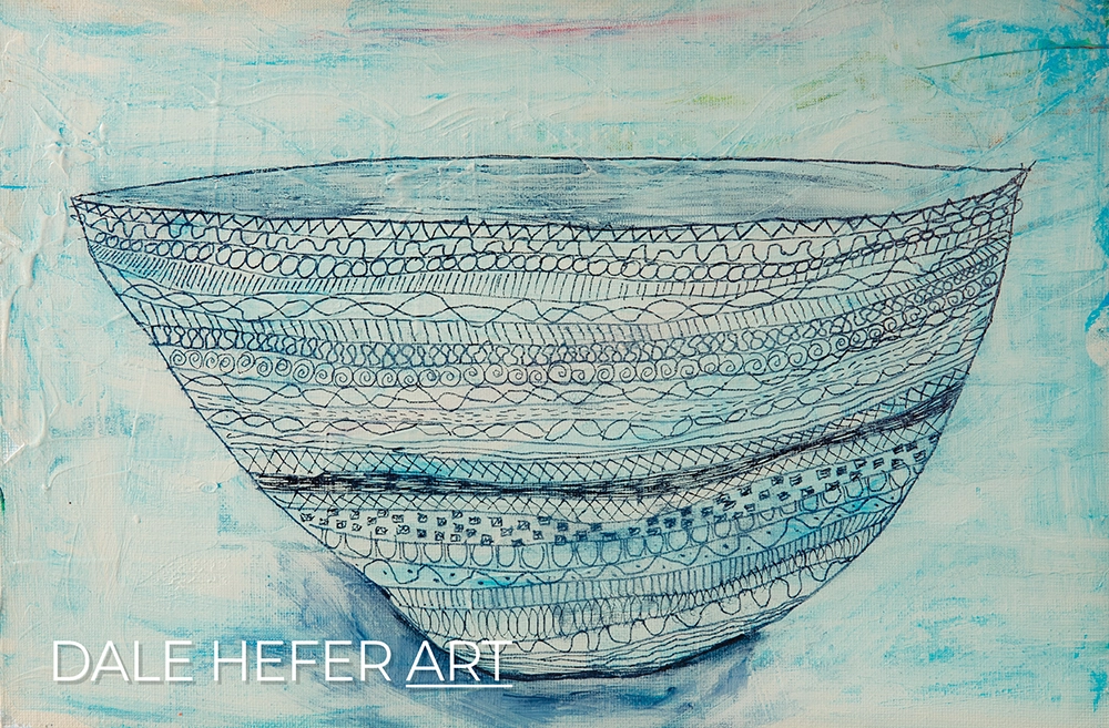 White Bowl with Patterns